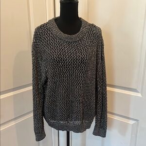 Rita Ora for PrimeMark Women's Gray shimmer  Sweater